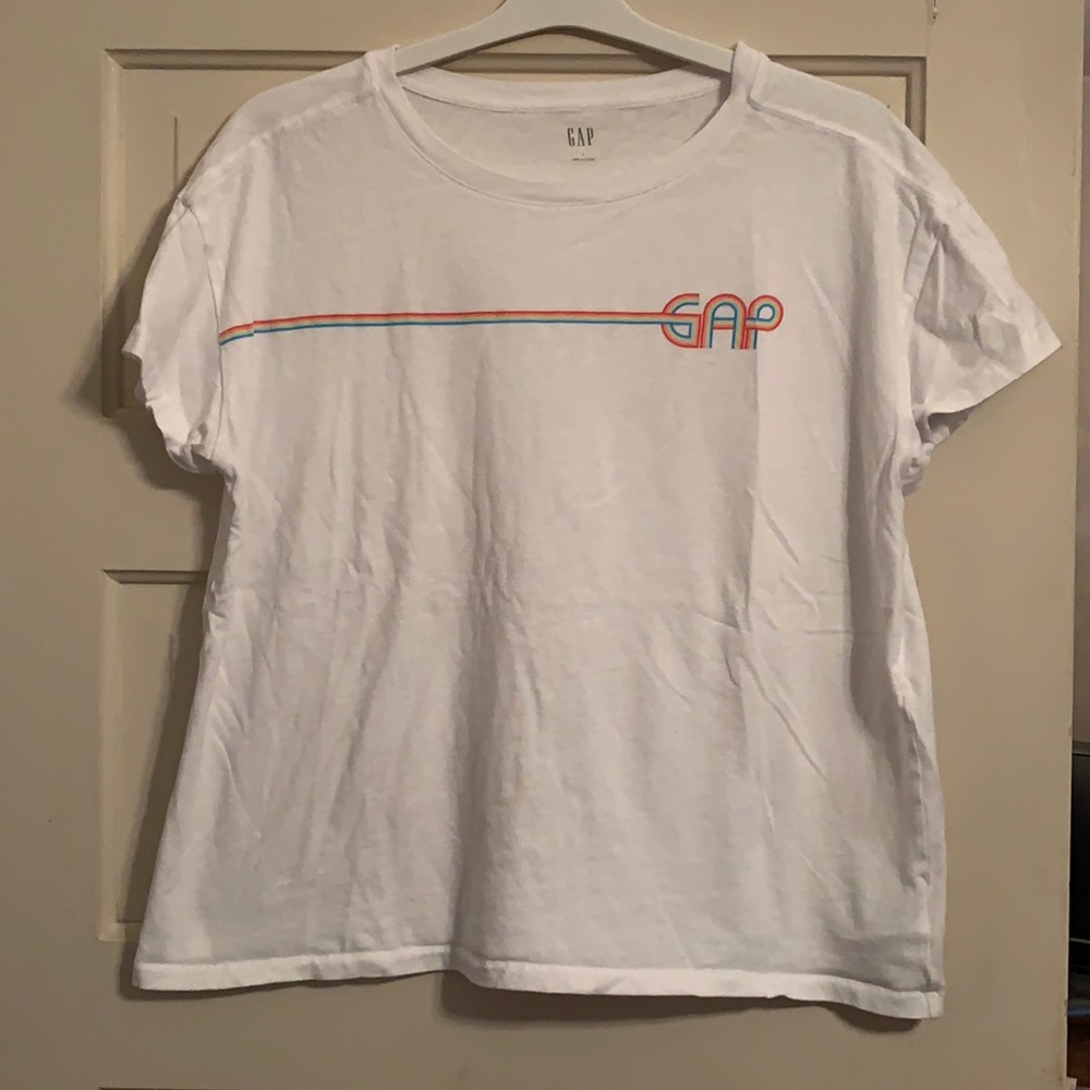 Gap Rainbow Logo Tee